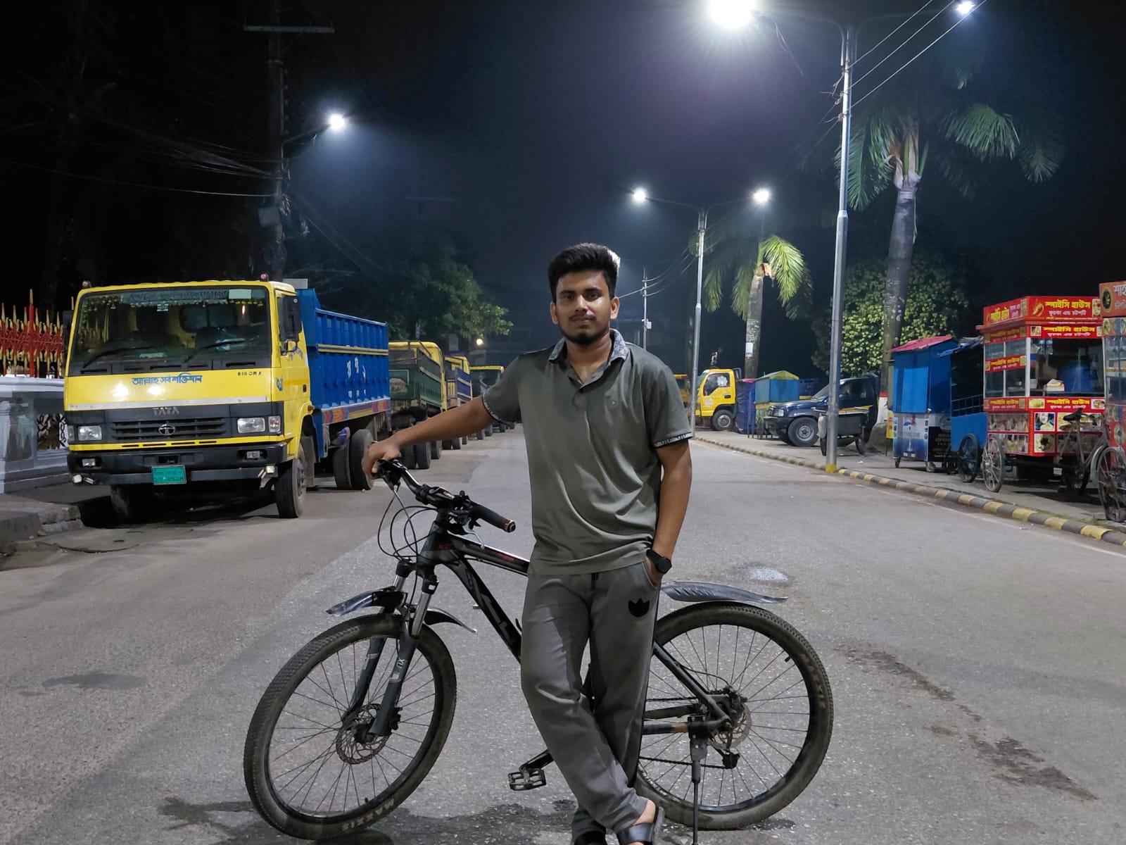 Parvej Ahmed Himel Night Cycling in Sylhet